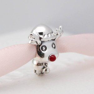 Pandora Red Nose Reindeer Charm
